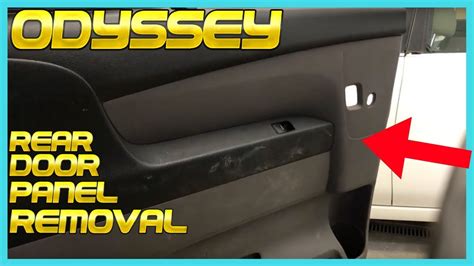 -3Pull the trim panel back to detach the clips (E, F). . Honda odyssey rear trim panel removal